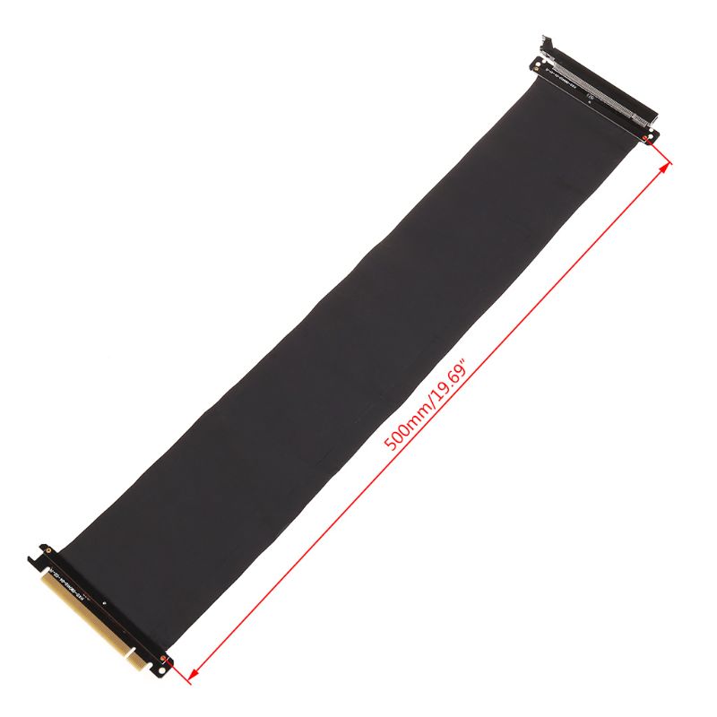 Carte graphique PCI Express 3.0 16x à connecteur Flexible, haute vitesse, câble surélevé, adaptateur de Port d&#39;extension pour GPU: Length 50cm