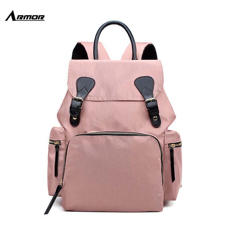 Daddy Backpack Diaper Bag Women's Style Nursing Mom And Baby Style Large-Volume-Style Backpack: Pink