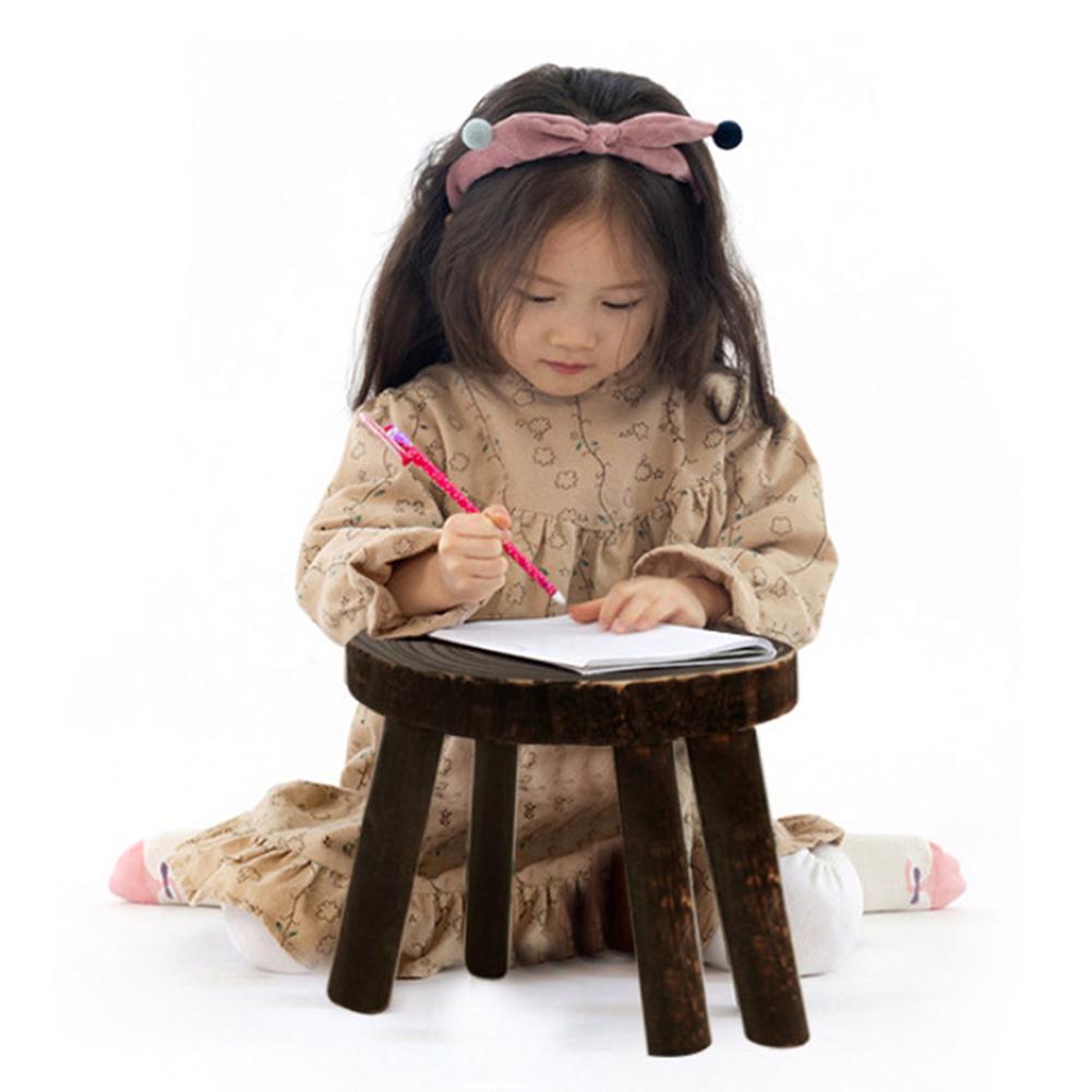 Small Wood Stool Square Modern Low Stool Living Room Makeup Dining Small Bench Footstool Indoor plant stand Household Furniture