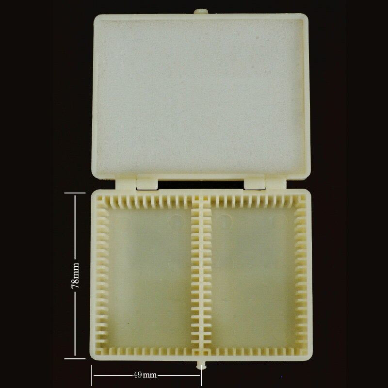 Universal Plastic Microscope Slide Box Microscopio Slides Slice Storage Case