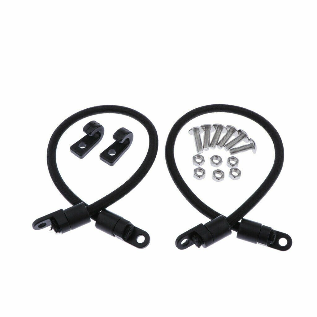 1 Set 12'' Kayak Bungee Paddle Holder Kayak Paddle Keepers Kit For Kayak & Canoe Excellent Workmanship Long Service Life
