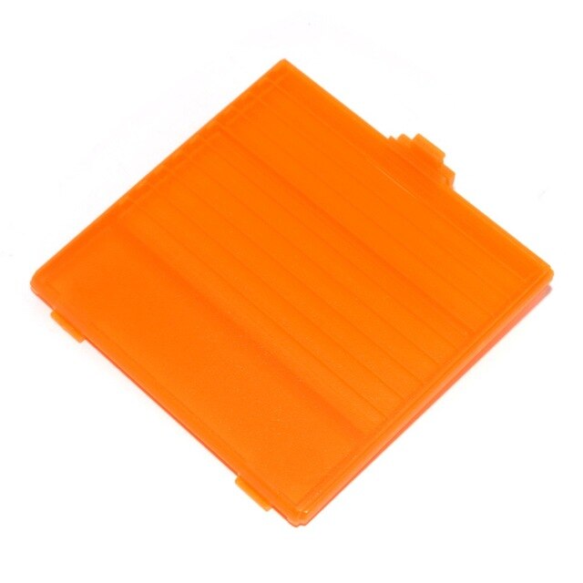 For Nintendo Game Boy Classic Original DMG-01 Battery Door Cover: CLEAR ORANGE