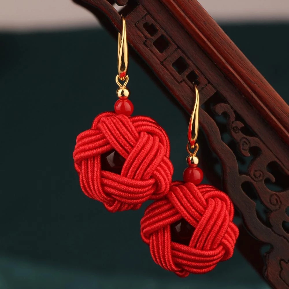 16Design deNew embroidery Ethnic fabric earrings ,Big brand handmade Chinese wind traditional vinatge classical dangle earrings: Embroidery F