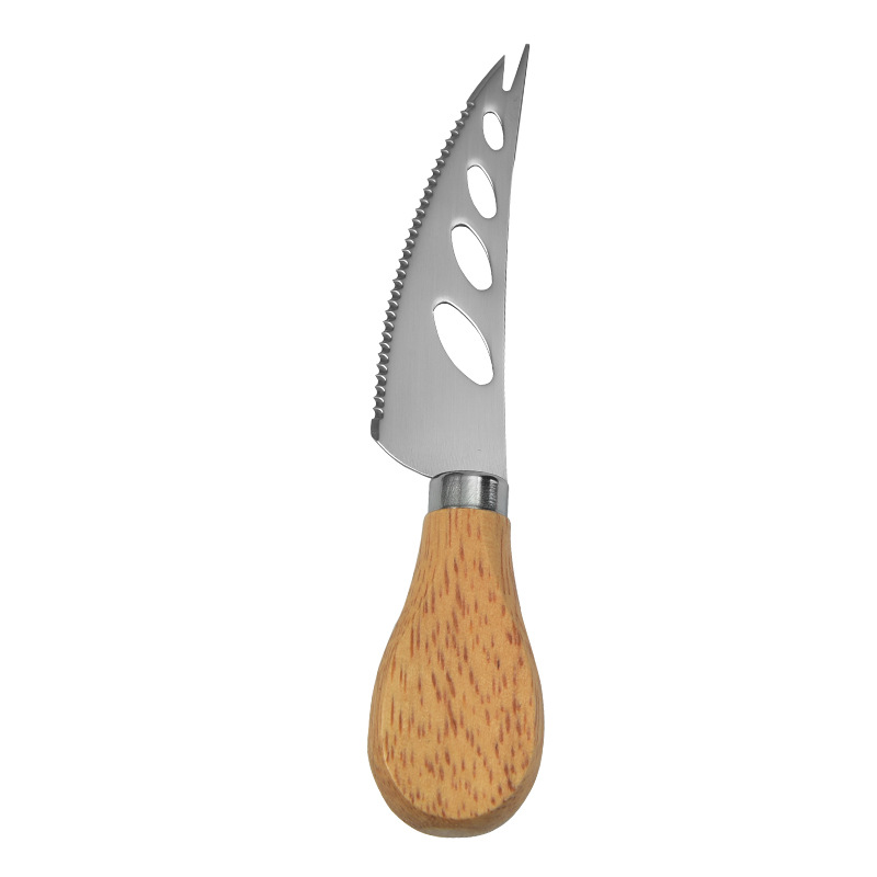 Stahl Edelstahl Käse messer mit Bambus Holzgriff Küche Backwerk zeug Slicer Cutter 1 Stück Bambus Küche: plum