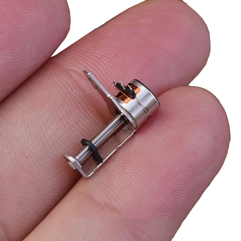 Nidec Mini sehr klein 6mm schrittmotor, mikro-schrittmotor, 2-- phasig, 4- -adrig, mit linearführung, gewindespindel, beweglichem Block und murmeln, diy-kamera