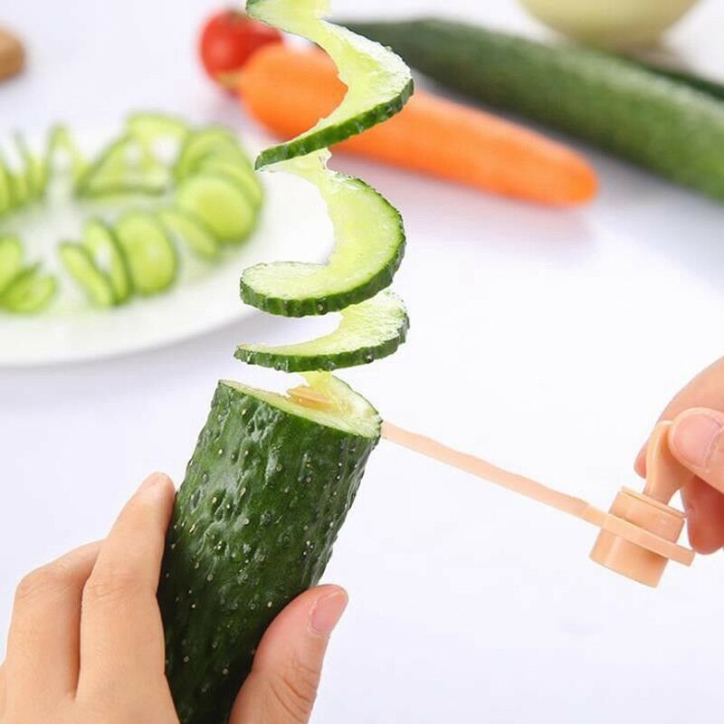 Manual Potato Spiral Slicer Hand Cucumber Cutter Carrot Spiralizer Spiral Salad Chopper Tools Kitchen Gadgets Accessories