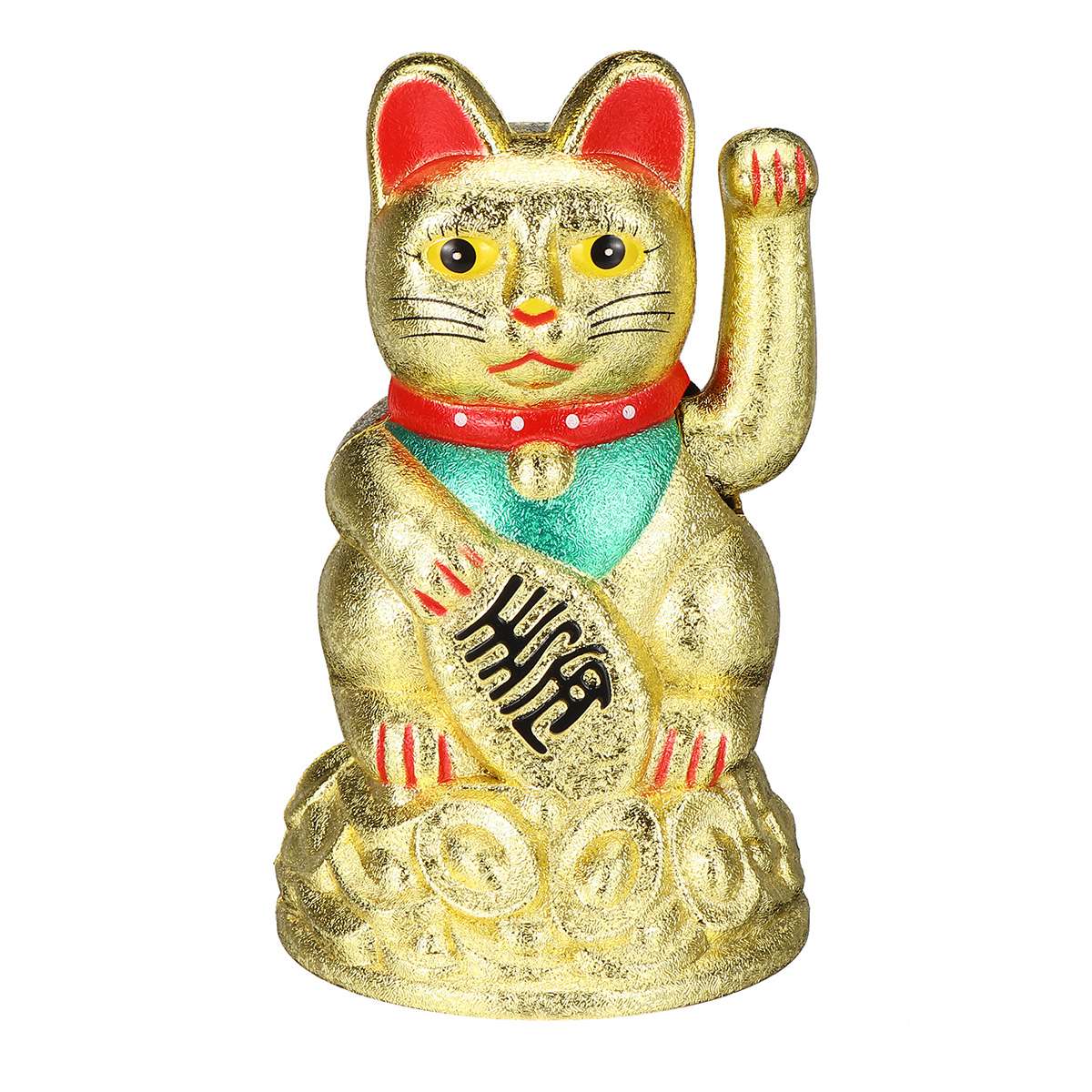 1Stck Schwarz Klassische Glück Reichtum Elektrische zwinkern Katze Winken Katze Zuwinken Maneki Feng Shui Handwerk Wohnkultur Weihnachten