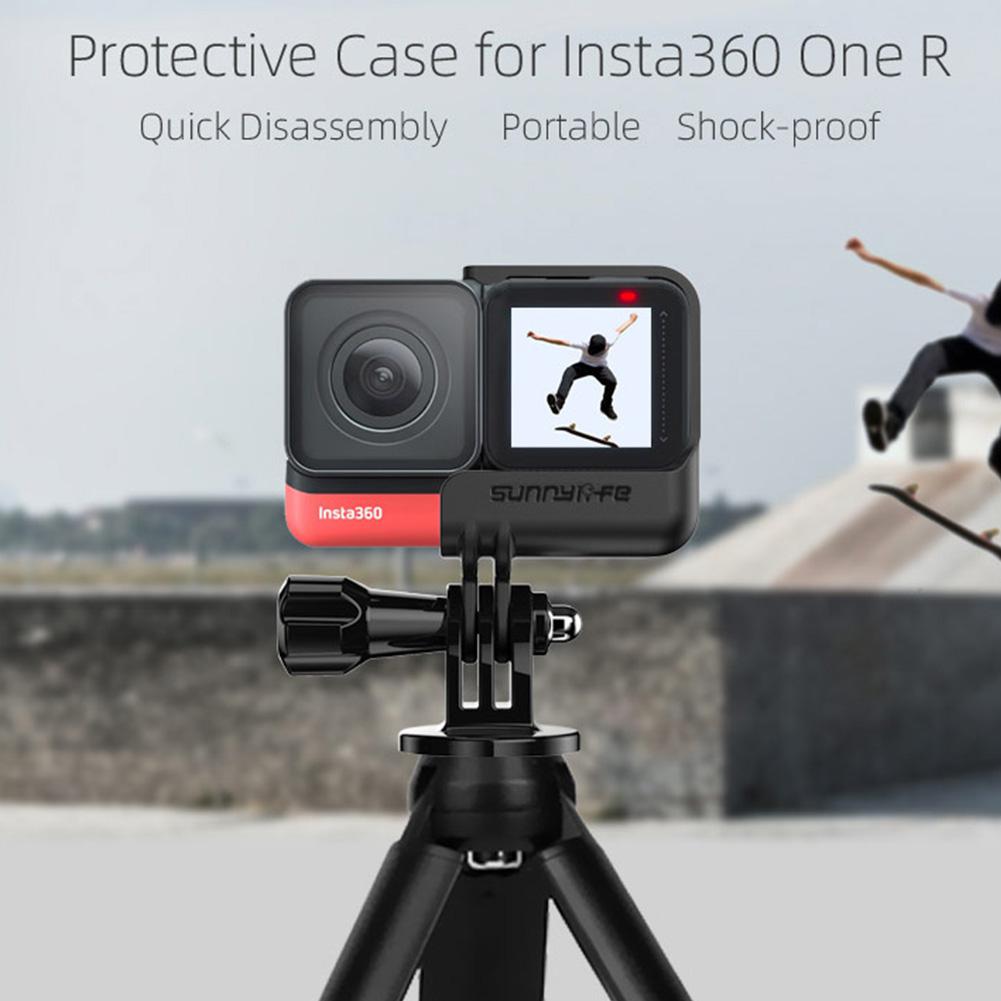 Beesclover liberação rápida câmera quadro de proteção fronteira para insta 360 um r acessórios da câmera montagem quadro titular r57