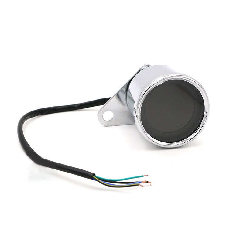 Universal Motorcycle Digital Motorcycle Speedometer Retro LCD Odometer Cafe Racer Tachometer indicator Scooter ATV Meter: A