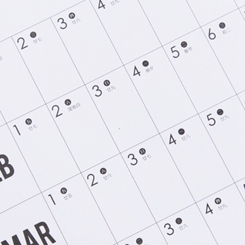 Planner Daily Plan Paper Wall Calendar Yearly To Do List Memorandum Home School Office Supplies Decoration Calender Year