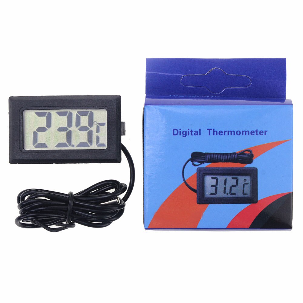 1pc Digital Electronic LCD Thermometer Instruments Temperature Sensor Pyrometer Water Temperature Meter With Waterproof Probe