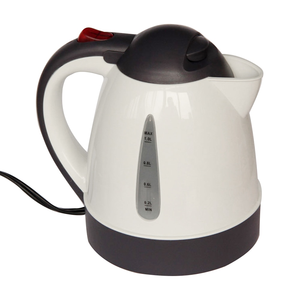 Elektrisk vattenkokare 1l 24v bil bärbar varmvattenberedare anti- skållning lastbil kaffe halkfri soppa 250w bilresor ergonomiskt te