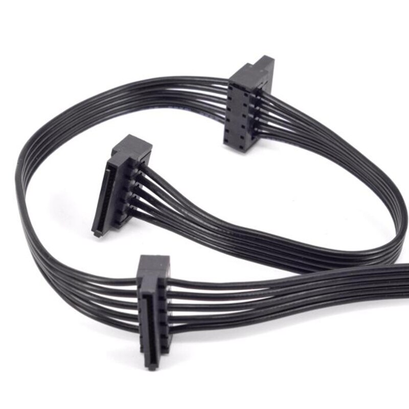 PCIe 6Pin Male to 3 SATA Power Supply Cable for Seasonic Focus Plus Platinum FOCUS+ Series 850PX 750PX 650PX 550PX PSU