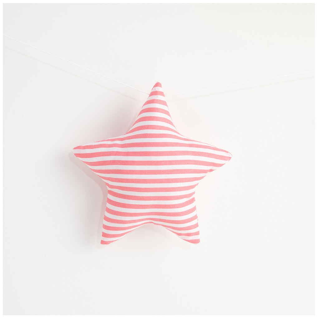 Tira de decoración de estrella colgante para pared de niños, cartel de pared del dormitorio, cuerda de algodón, adorno de estrellas