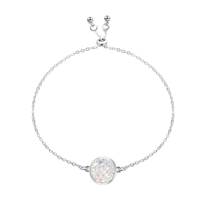 Ronde Druzy Drusy Armband Faux Hars Druse Stone Verstelbare Touw Koord Armband Sieraden voor Vrouwen/Vriendin: 13