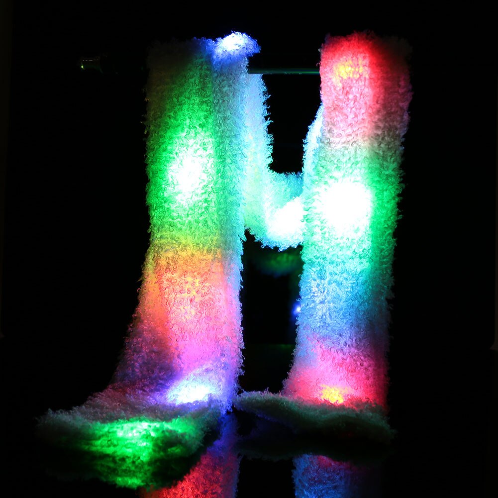 Cool Flash light Scarf Christmas Halloween Light Wool LED Funny LED Scarf
