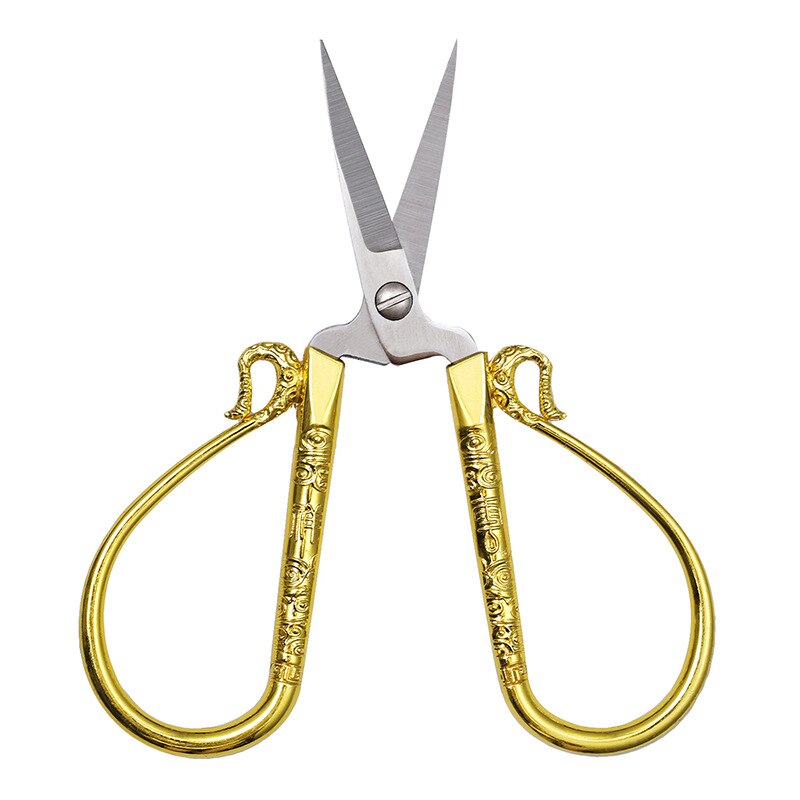 Tijeras de corte de nube de 12CM, tijeras de corte de papel, bordadas, clásicas, clásicas, europeas, Vintage, para costura a medida