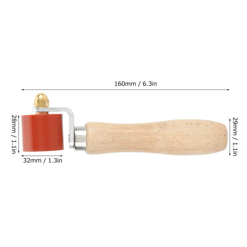 40mm Silicone Hand Pressure Roller High Temperature Resistant Welding Tool Silicone Pressing Roller