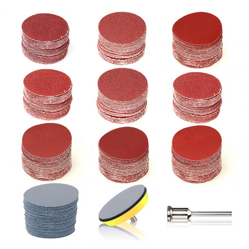 102Pcs Sand Disc Moisture Resistance Wear Resistance Round Sanding Discs Pad Kit Drill Sanding Attachment for Buffing Accessory