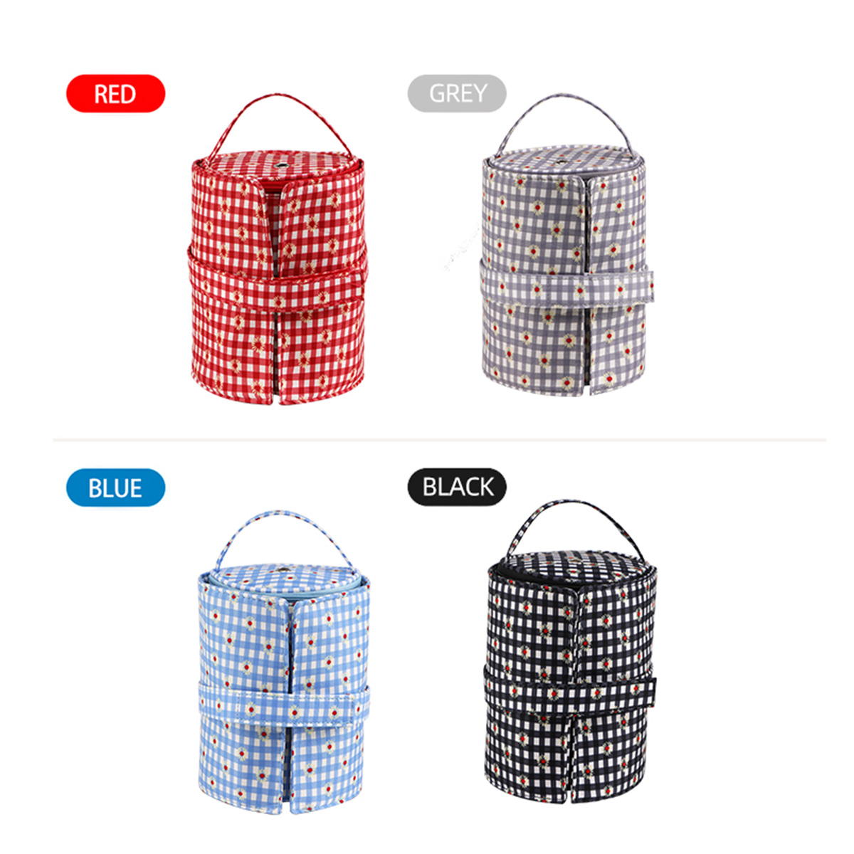 QZLKNIT Fashine Small Yarn Storage Bag Portable Knitted Wool Bags Foldable Cerchet Hooks Bags for Sewing Tools Accessories