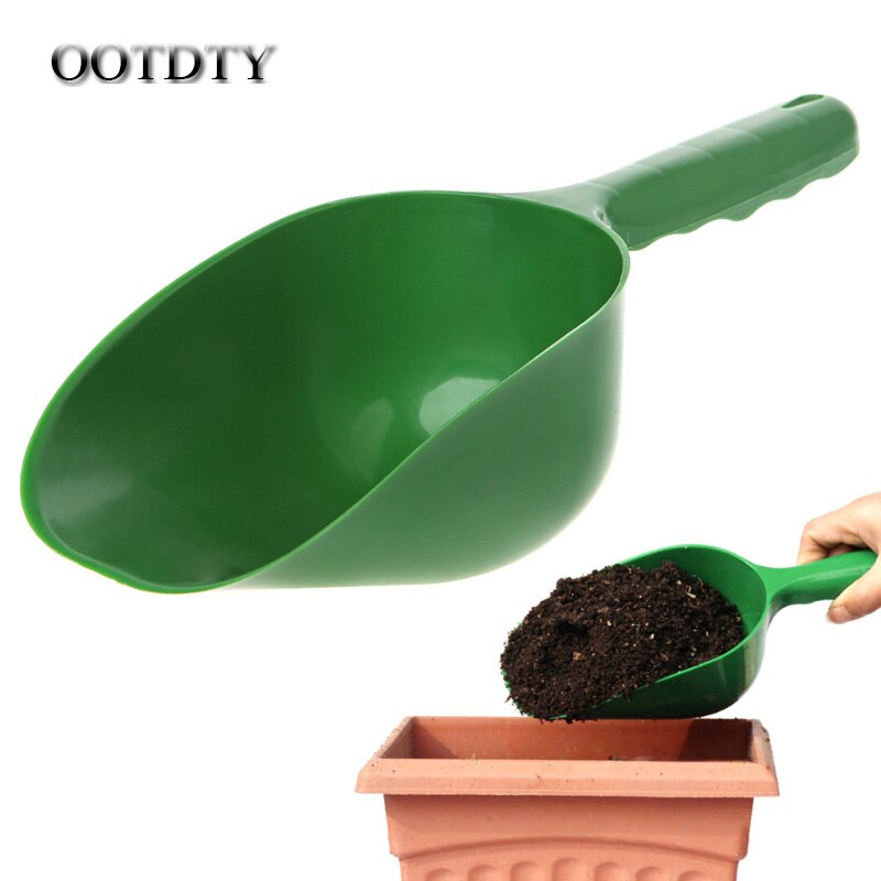 Cuchara de jardín OOTDTY, cucharas de pala de plástico multifunción para el suelo, herramienta de excavación, herramientas de mano de cultivo, dorp