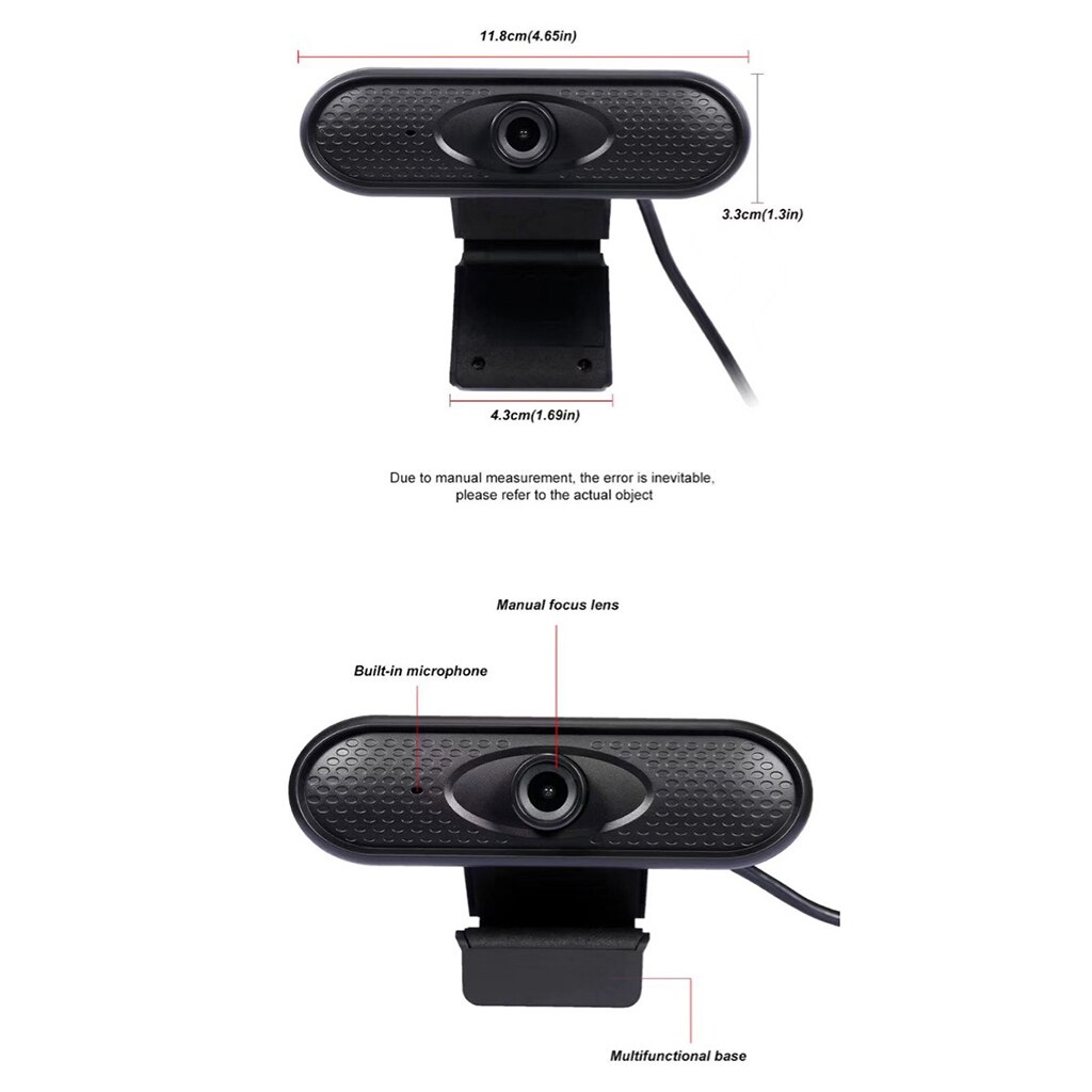HD 1080P Webcam Auto Focus Web Camera for Computer PC 45 ° USB Camera Web Camera With Mic For Desktop Video