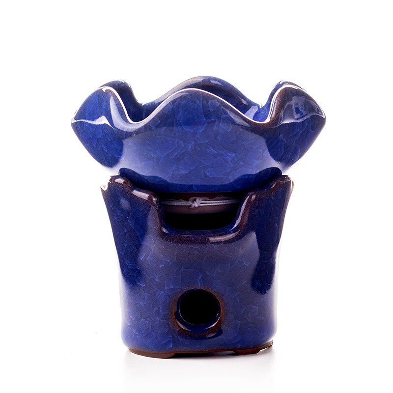 Ice crack glasyr tefilter keramik teaset teaware tetillbehör tesil kinesiskt teset drinkware koppar &amp; fat  d013: Mörkblå