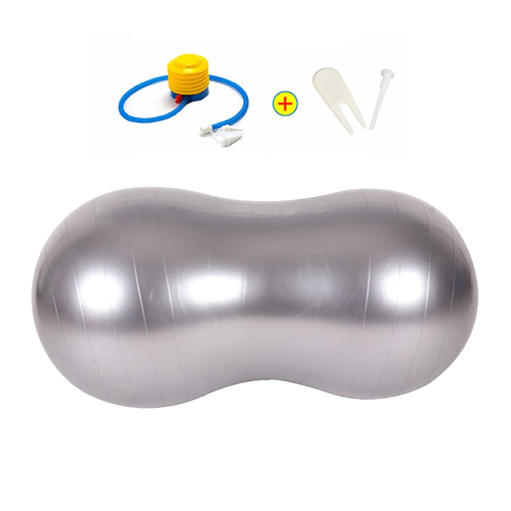 Exercício de yoga bola pilates amendoim fitness bola ginásio exercício equilíbrio com inflator edifício do corpo