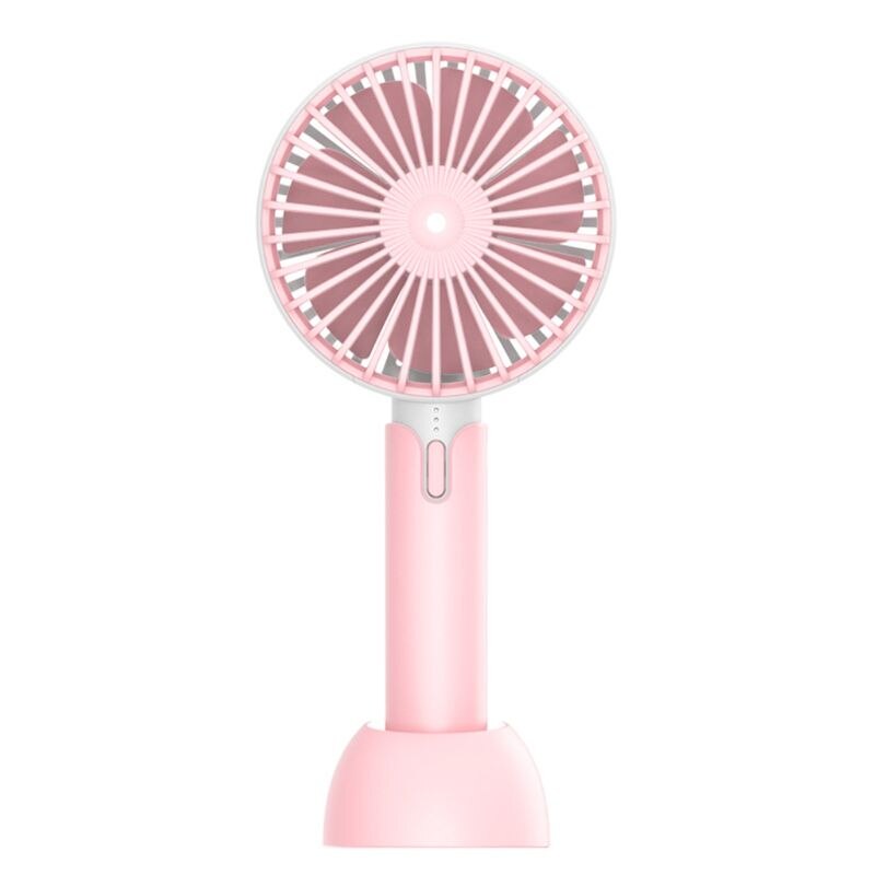 Summer Mini Cooler Handheld USB Portable Fan USB Rechargeable Fan Travel Outdoor Home Office Quiet Desk Fans: 1-B