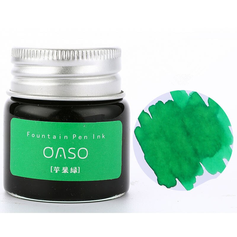 1pc 20ml Authentic Pure colorful ink without fountain pen ink pen nib ncomics refill Penna stilografica carbon pimio 03826: Green