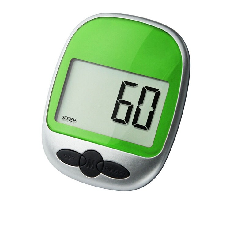 Mini podómetro LCD calorías caminata carrera trote caminar Cálculo de distancia contador Digital correr trote caminar paso