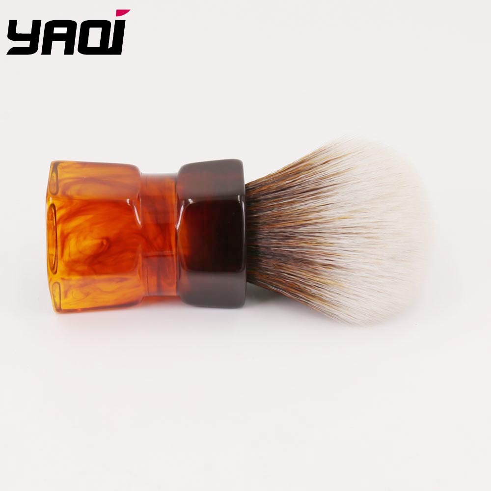 YAQI-brocha de afeitar de pelo sintético para hombre, 24mm, Moka Express
