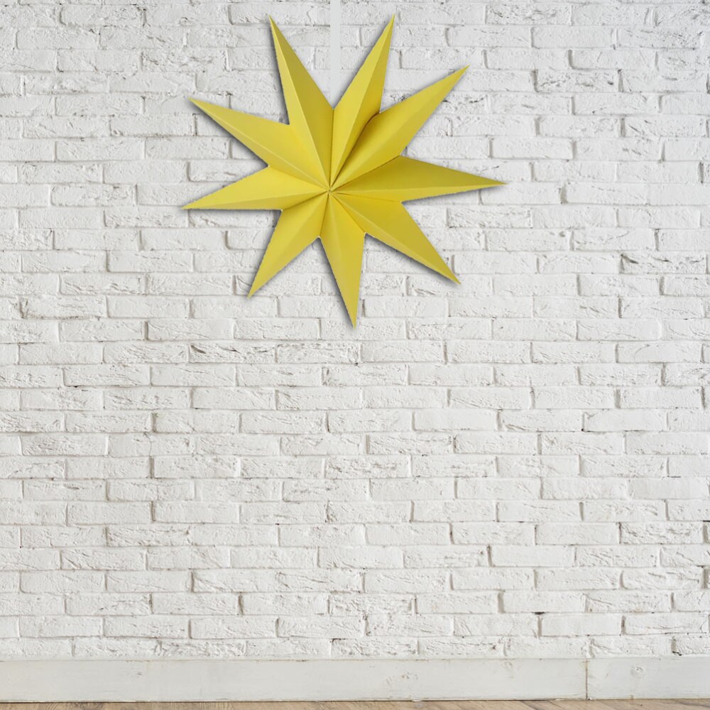 Paper Lamp Shade Star Lantern Lamp Accessory 30cm(Orange)