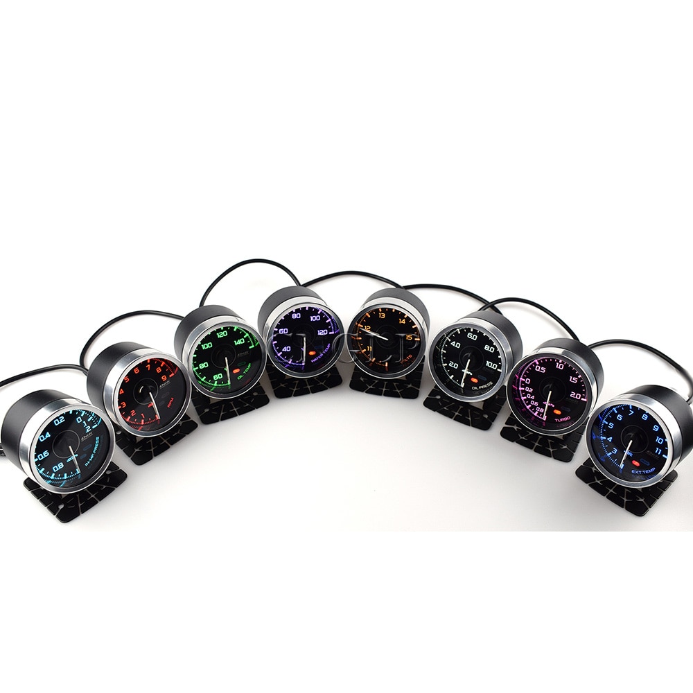 DF Meter 2.5inch 7 Colors Defi Advance A1 Gauges Water Temp Oil Temp Turbo Boost Oil Pressure Ext Temp Vacuum Gauge