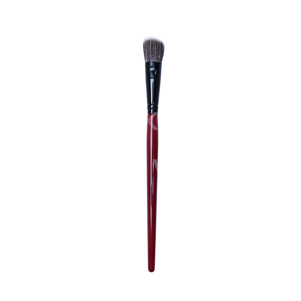 Stippling Foundation Red Body Curve Long Handle Soft Synthetic Large Round Stippling Foundation Brush Foundation Makeup Tools: SSB-PRECISE HIGHLIGH