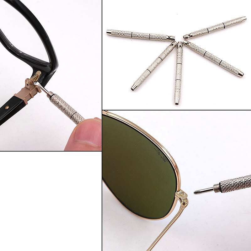 COLOUR_MAX 1Pcs 4 in 1 Optical Eye Glasses Sunglasses Spectacle Watch Screwdriver Repair Tool