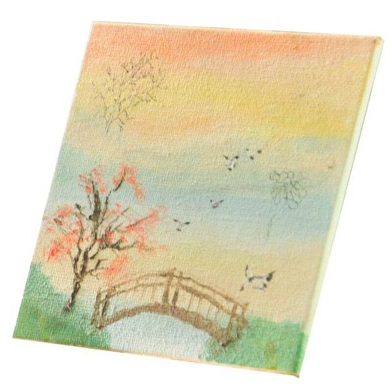 12PCS Mini Stretched Canvas 15X15cm Cotton White Blank Canvas Art Board Small Size for Acrylic Craft Drawing Decor
