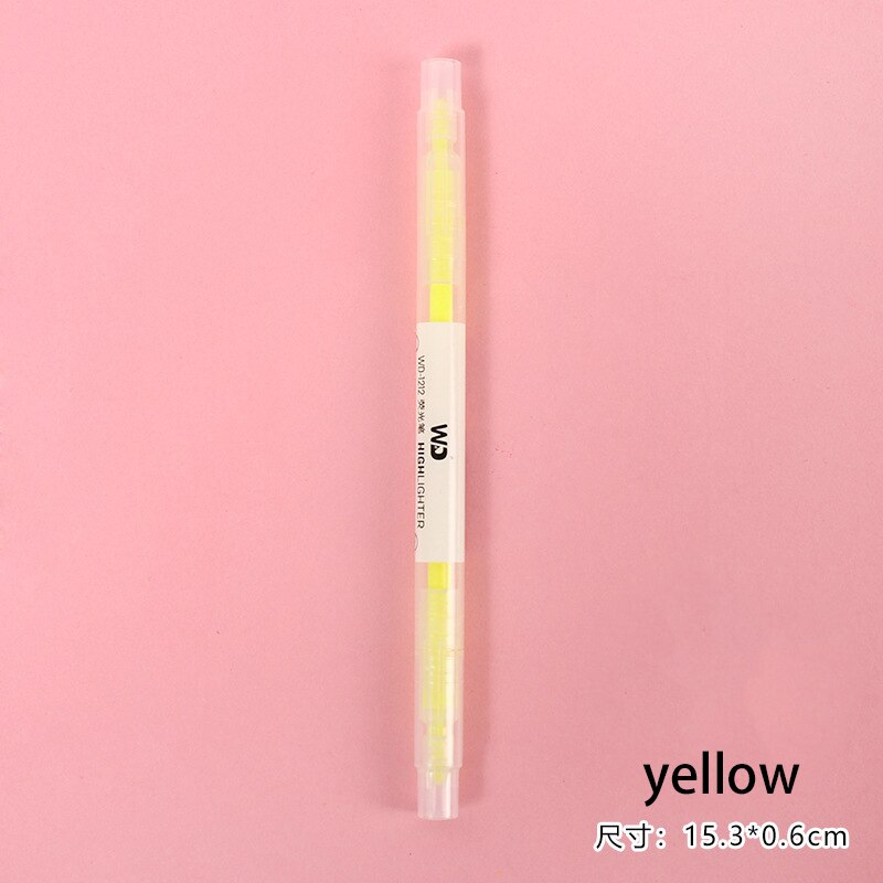 Rotulador de doble punta, juego único de 6 colores, de color caramelo, manual, diario, decoración: figure 1