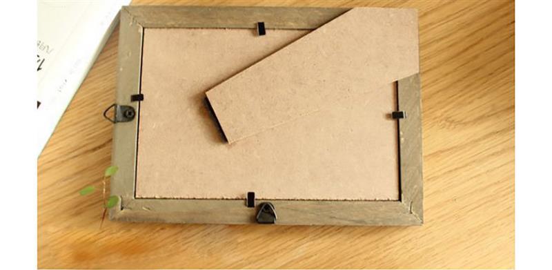 Marco de fotos Vintage familiar cálido de 6 pulgadas para decoración del hogar marcos de fotos de boda de madera Vintage con forma Irregular marco familiar