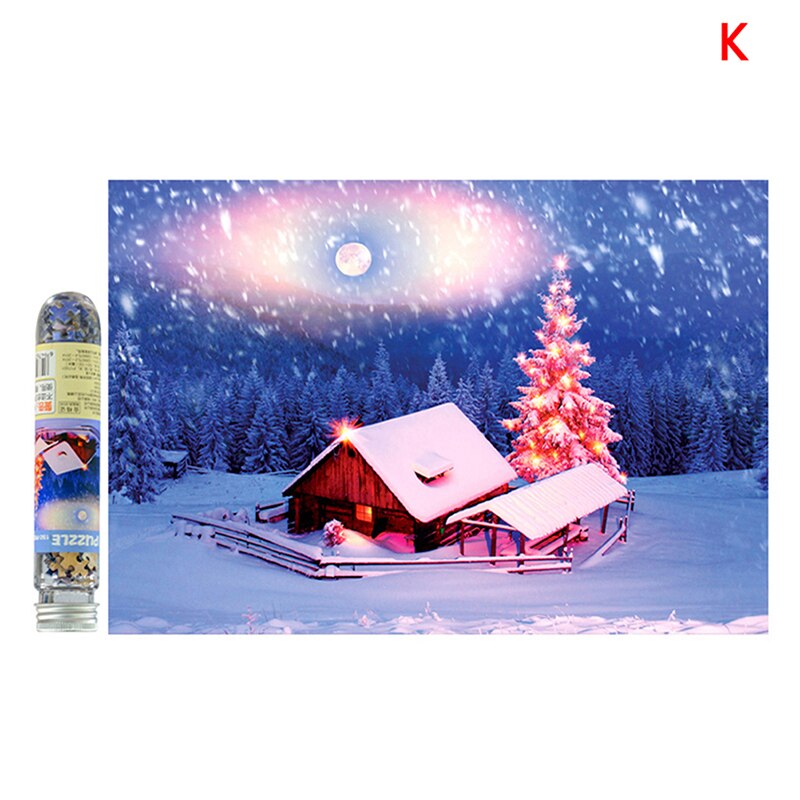 150 Piece Tube Mini Paper Puzzles Game for Children Adults Games Jigsaw: K