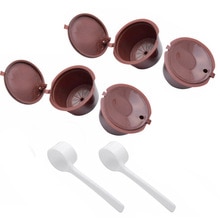 Refillable Reusable Coffee Capsules Pods & Spooon Set For DOLCE GUSTO Machine: 2