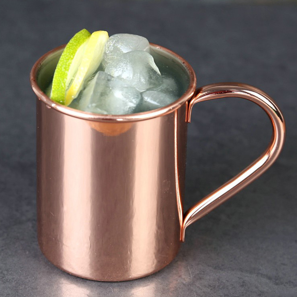 420ml Copper Plating Cup Stainless Steel Inside Mug Julep Cup For Beer Cocktail Coffee Tea Wine Cutlery Kitchen Supplies