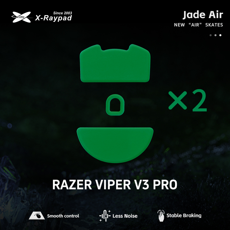 X-raypad jade air mouse skates – tysta och snabba: Mörkblå