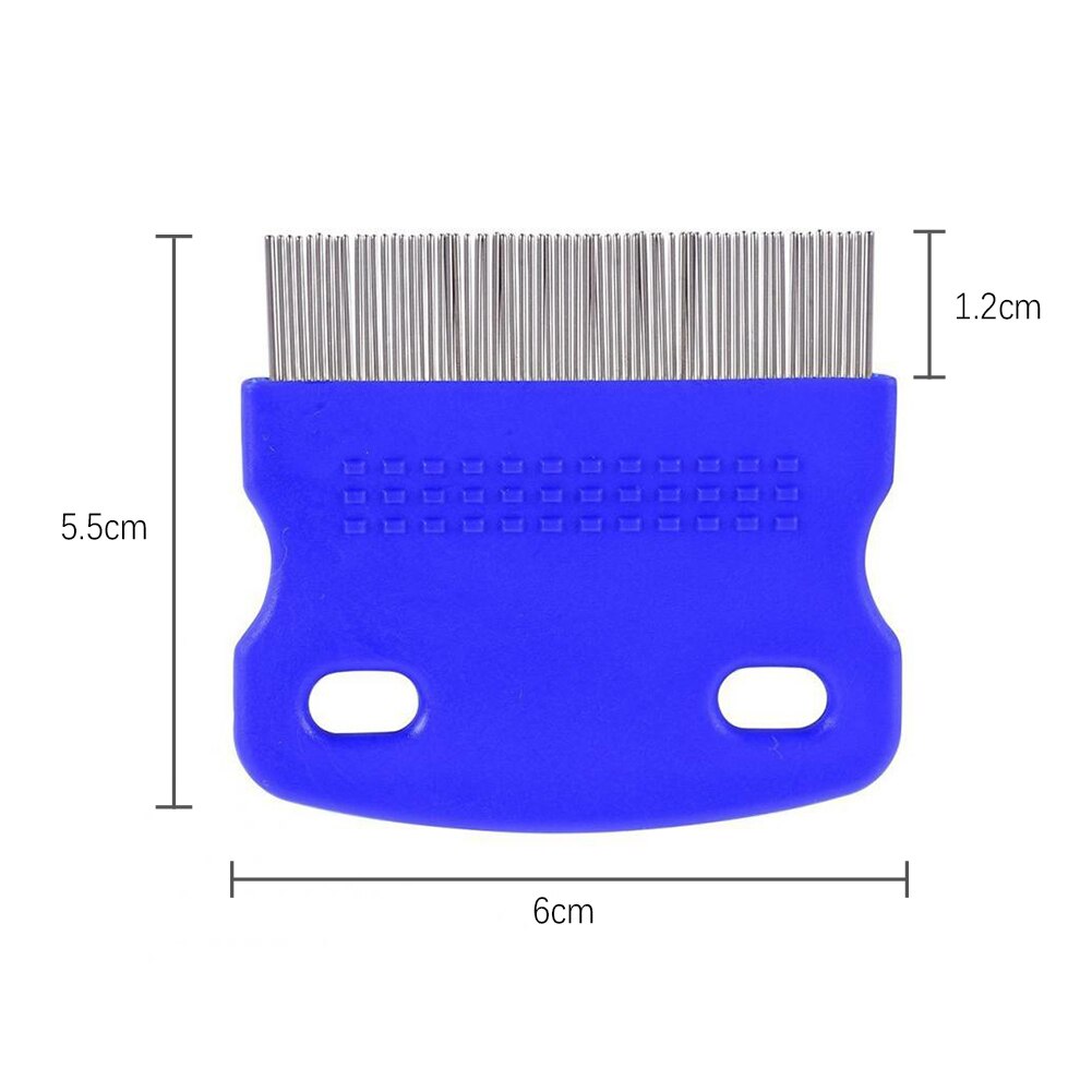 Peine para el cuidado de perros, removedor de pelo de mascota, peine para la depilación de cachorros y gatos, peine de acero inoxidable para piojos, peines de pulgas para perros gatos acicalamiento, cepillo
