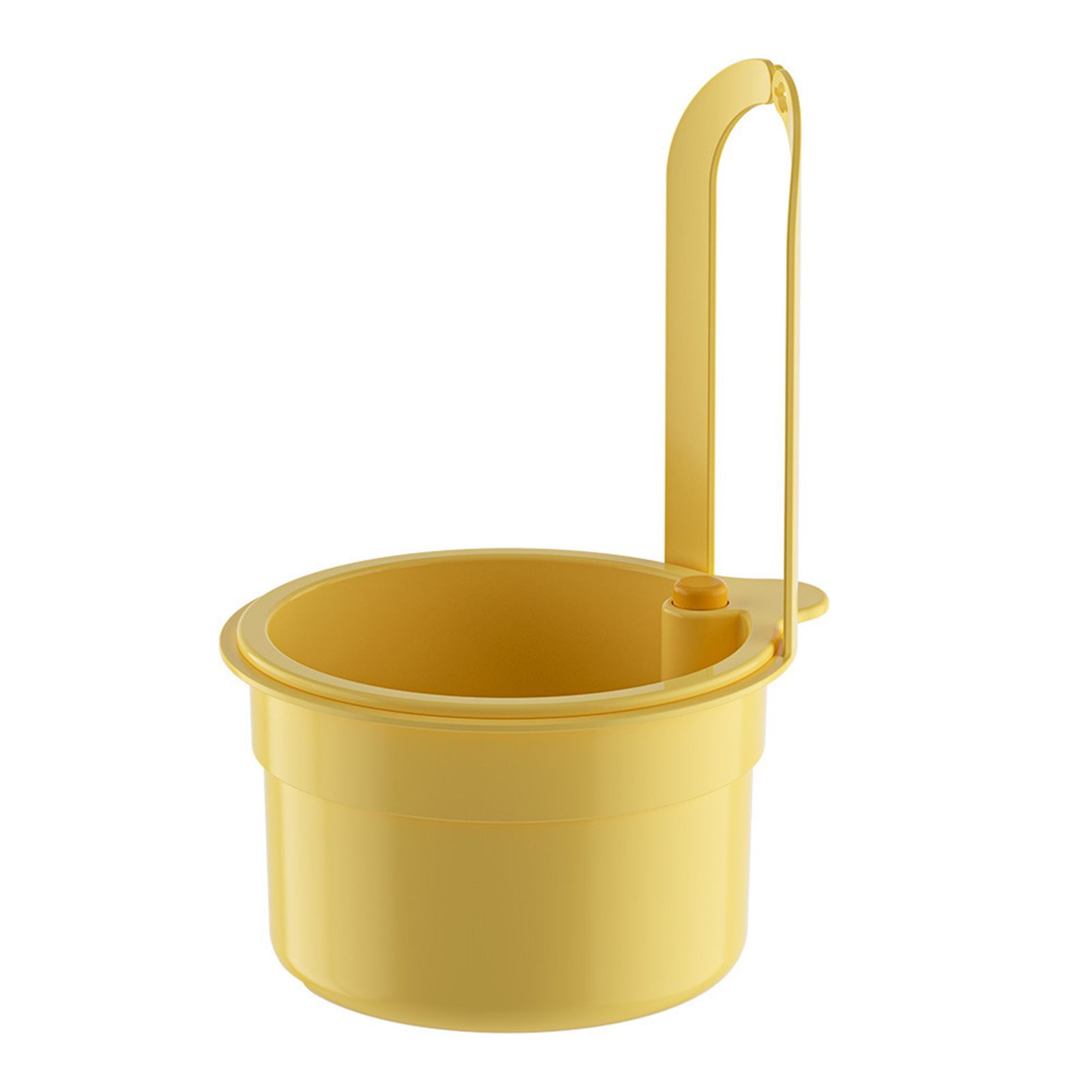 Automatic Dumping Sink Strainer Basket Upgrade Press Dumping Sink Strainer Basket Faucet Hanging Kitchen Sink Drain Basket: Yellow