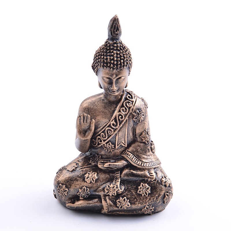 Retro standbeeld van Boeddha sculpturen, hars cijfers, hand-versierd boeddhabeelden, woondecoratie accessoires, moderne ambachten
