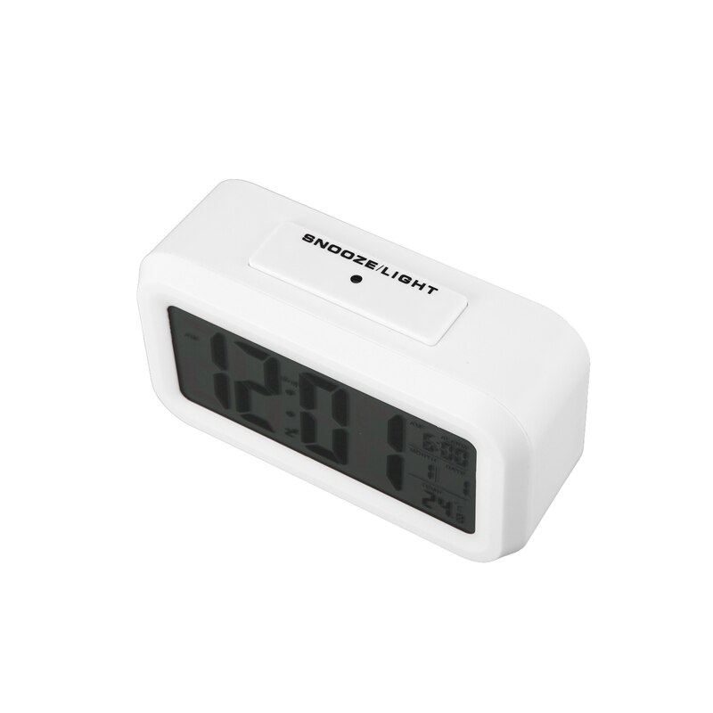 Temperature Digital Clock, Lazy Snooze Alarm Clock, Mute Backlit Electronic Clock
