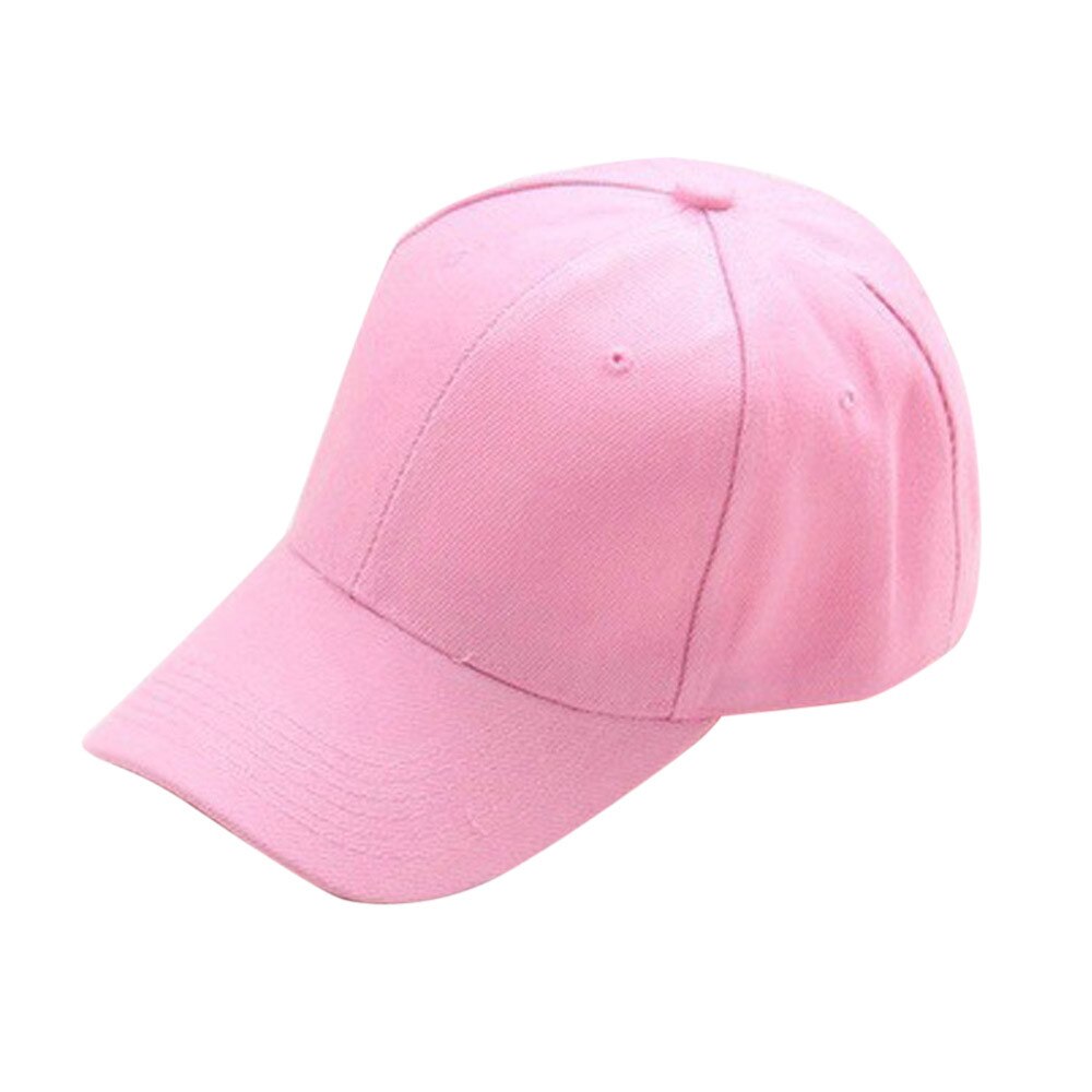 25# Outdoor Sport Hat Summer Hat Cap Children Teenagers Hat Show Solid Kids Hat Boys Girls Snapback Hats Caps Шапка Зимняя: Pink 