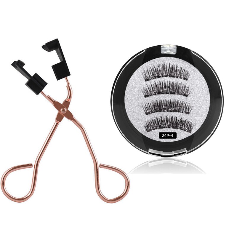 Shozy – faux cils magnétiques 3D avec 3 aimants, faits à la main, naturels, avec boîte: 01