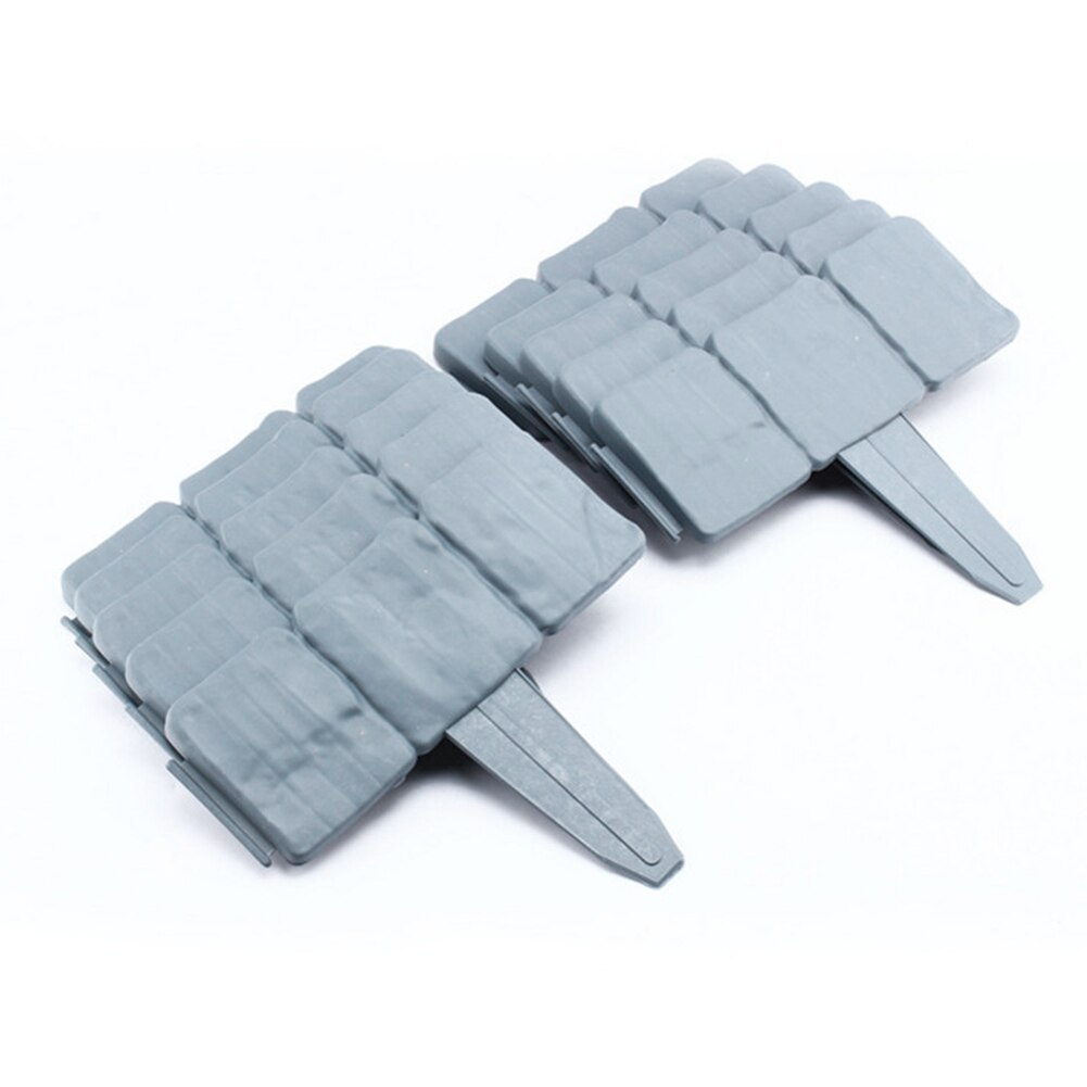 Weather Resistant Garden Fence 3 Grid 20pcs Foldable Lawn Edging Plants Border Household Garden Planting Elements